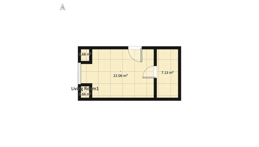 Centrum garzonka floor plan 35.37