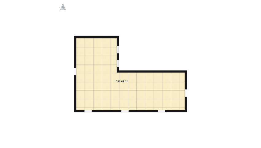 Modern Farmhouse Apartment floor plan 78.64