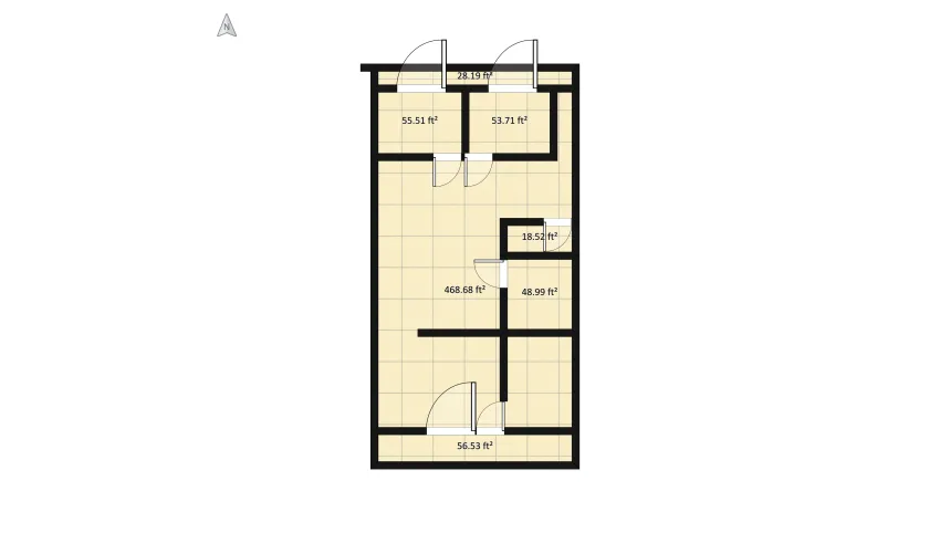 Room 2- Bold Colors and Geometry floor plan 81.12