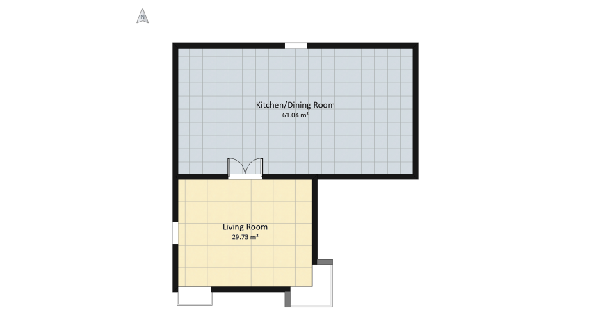 Kitchen/Dining Room floor plan 97.46
