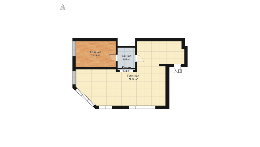 space for just one and many others floor plan 342.95
