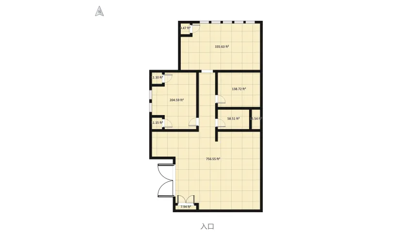 Home in DC floor plan 553.87