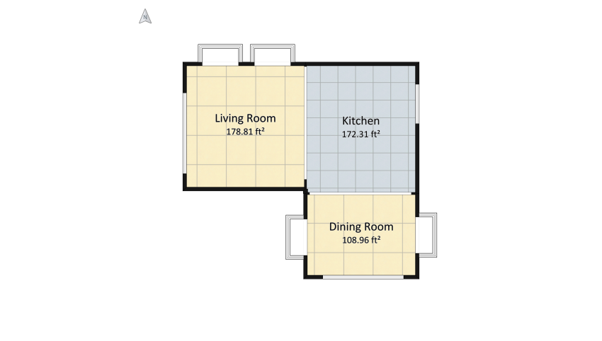Kitchen floor plan 16.84