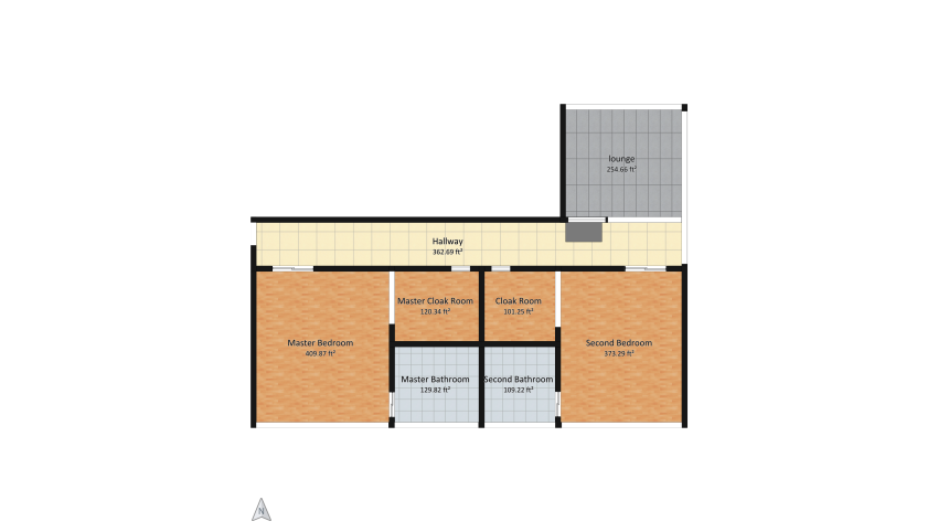 B/M Residence floor plan 841.4