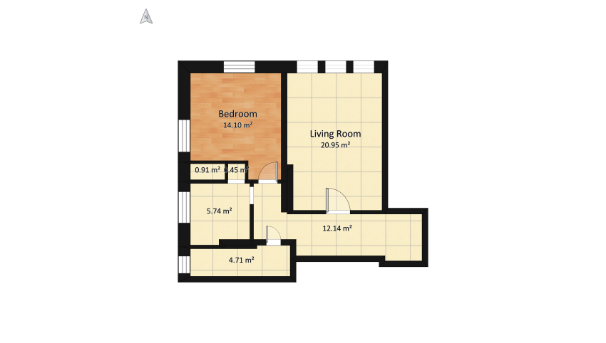 My home (test project) floor plan 70.18