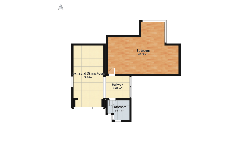 luxury apartment  floor plan 93.32