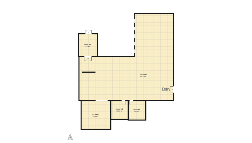 Large Scale Commercial Resturaunt Assignment (Grade12TDV4M1) floor plan 407.14