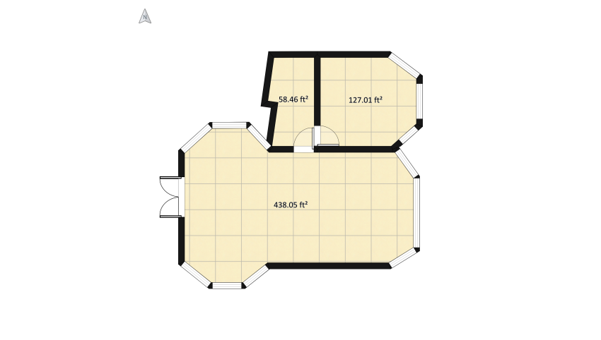 Modern city home. floor plan 61.86