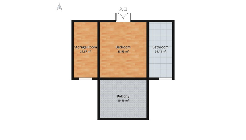 The Panda bedroom floor plan 167.26