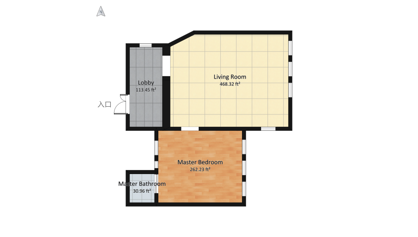 Bold Colors and Geometry floor plan 90.87