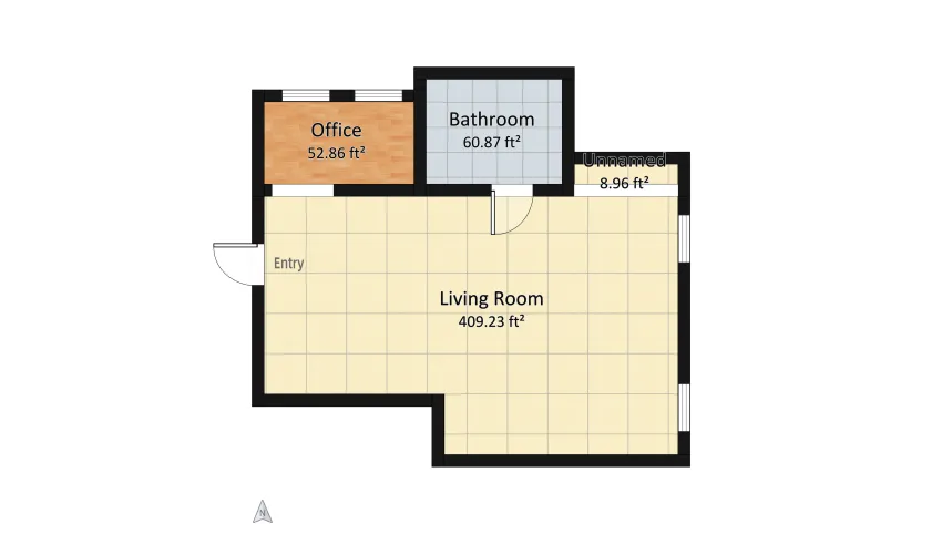 Fun-Colored Basement floor plan 71