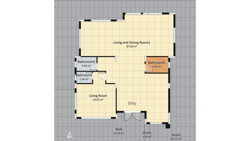 Modern Villa floor plan 1661.91