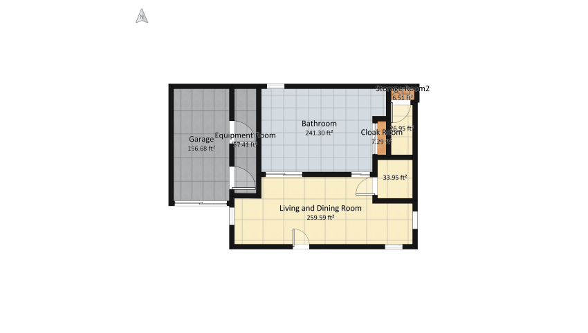 Meadow Lane Basement Apartment floor plan 85.06