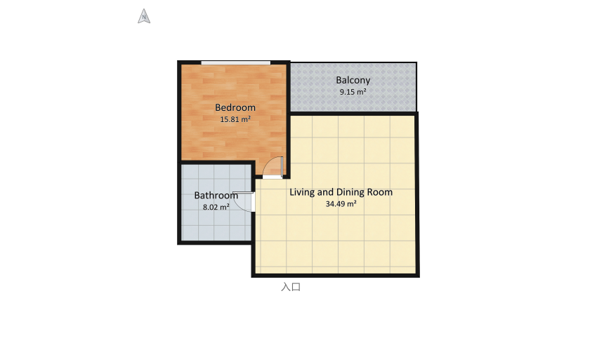 Once upon a dream #singleliving #light floor plan 72.22