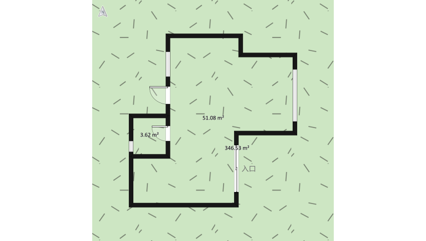 Vikendica floor plan 447.49