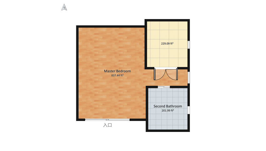 masrer bedroom plus floor plan 127.56