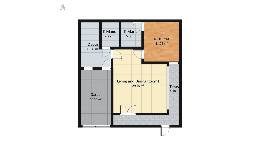 Rmah Caplin floor plan 208.62