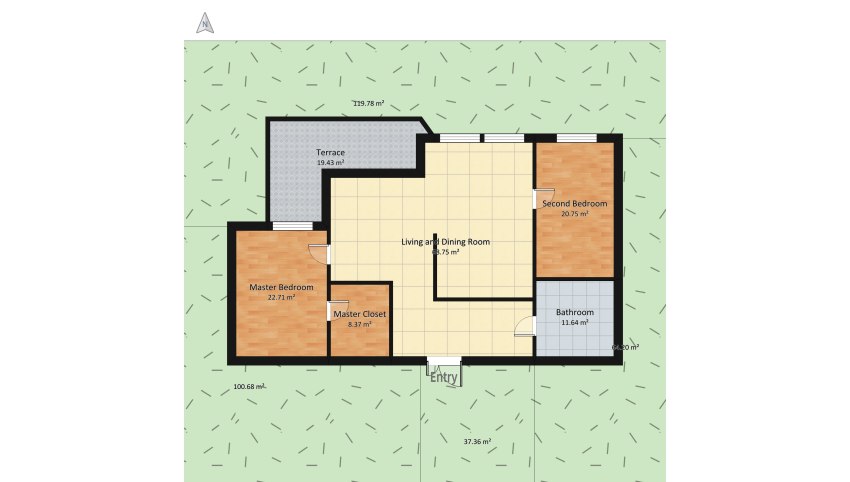 My Urban Jungle house floor plan 492.95
