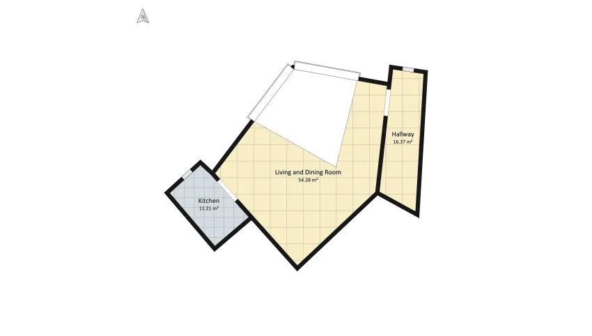 Open-Concept Living With a Sunken Conversation Area floor plan 89.24