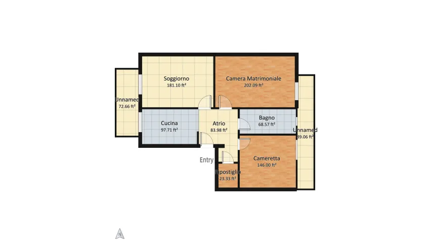 Cassanese 144 floor plan 89.61