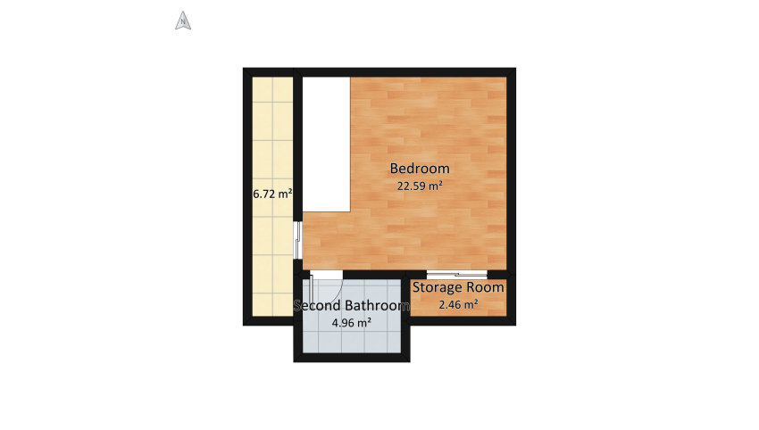 LUXURY MINI LOFT floor plan 91.46