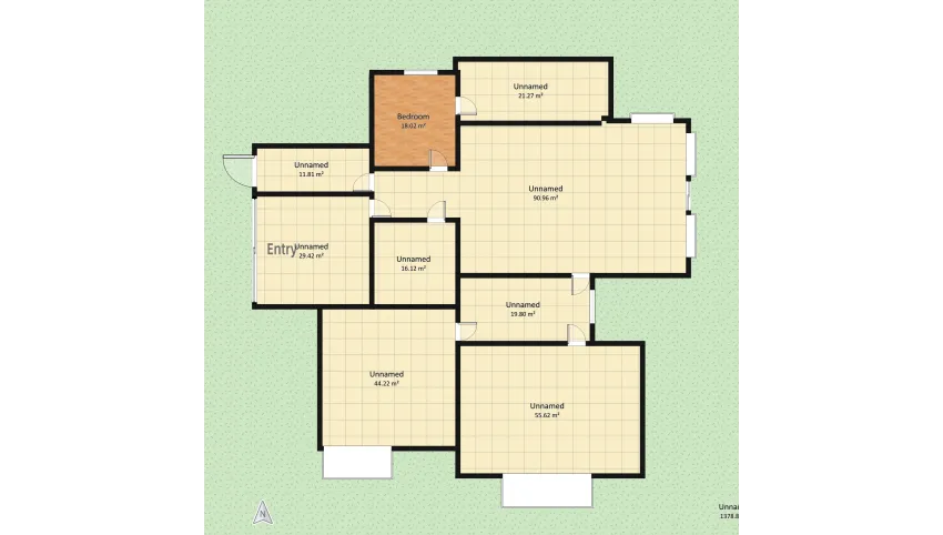 Кольровий дім floor plan 1686.1