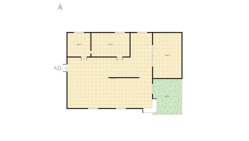 Penthouse with pool floor plan 642.74
