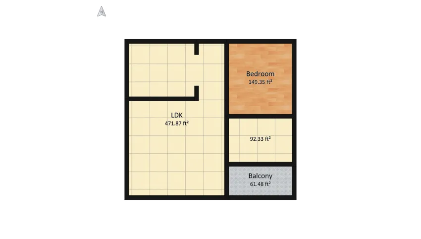 apartment #2 - 81 sqm floor plan 81.23