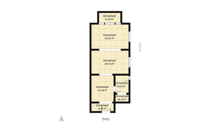 Studio floor plan 55.87