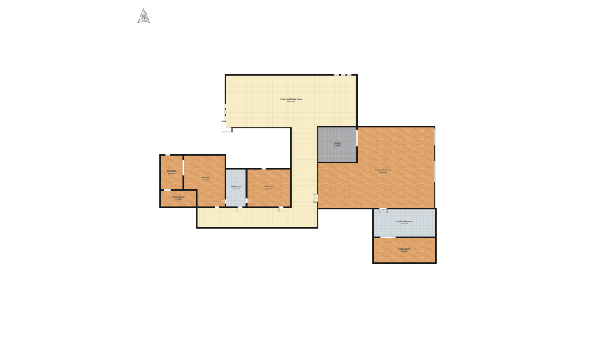 Family home (boho/wood) floor plan 1117.77