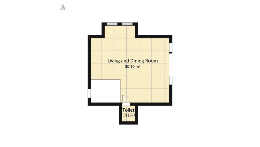 Modern floor plan 101.34