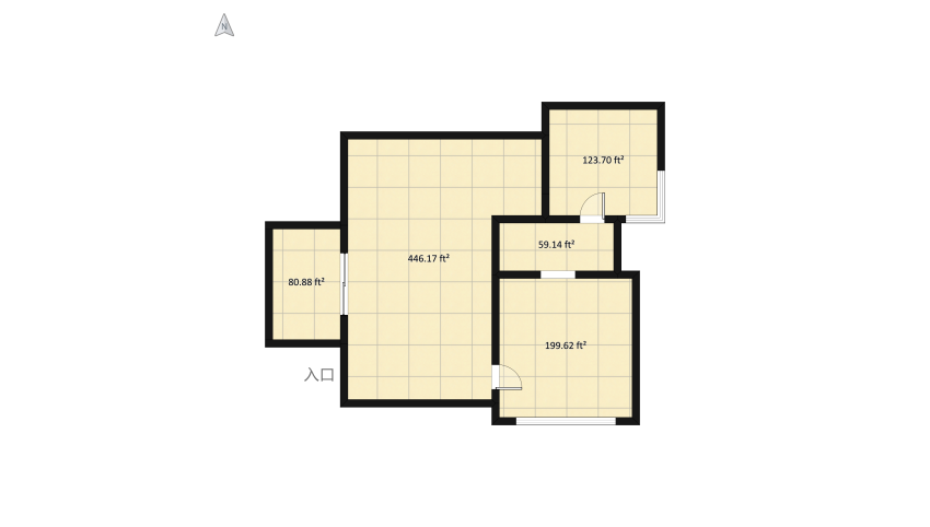 modern house floor plan 94.53