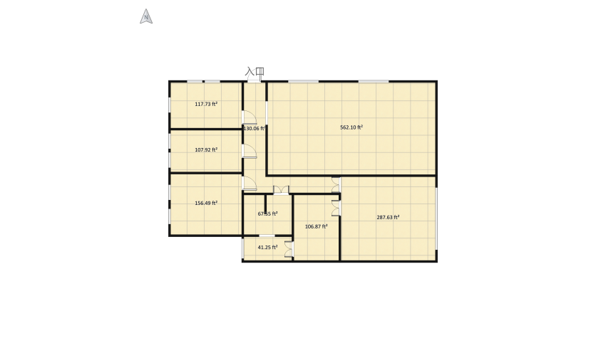 #Ranch #FourBedroom #Bedroom #Open floor plan 156.26