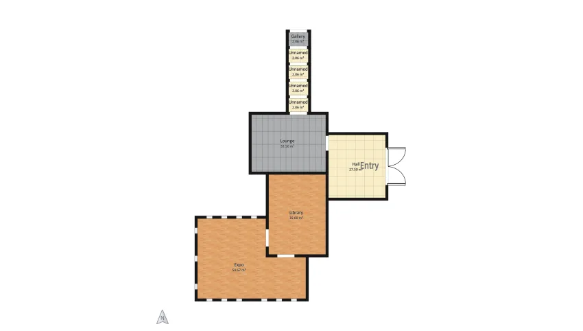 Design studio with dormer window floor plan 159.99