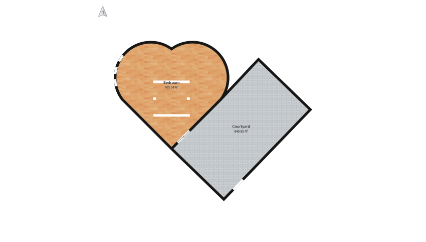 #ValentineContest- Romantic Getaway floor plan 127.86