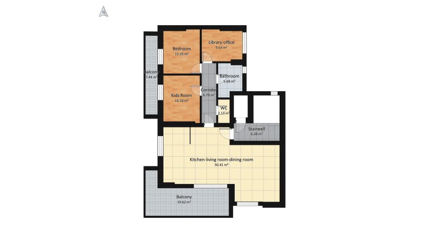 Apartment building in the center of Athens floor plan 1541.57