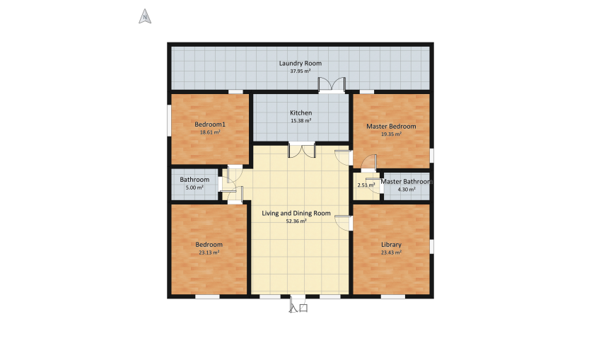 Casa modelo 01 floor plan 224.37