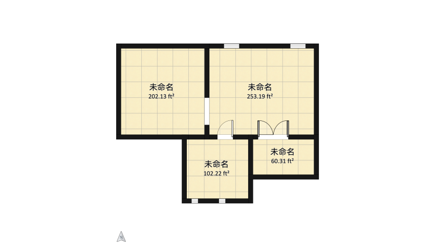 BOHEMIAN MASTER BEDROOM floor plan 57.41