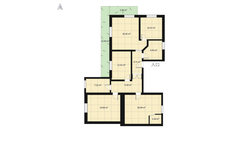 Andrea Mussinelli Progetto Casa floor plan 151.57