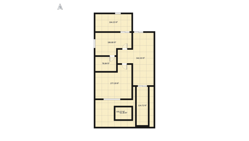 quarto casal floor plan 96.97