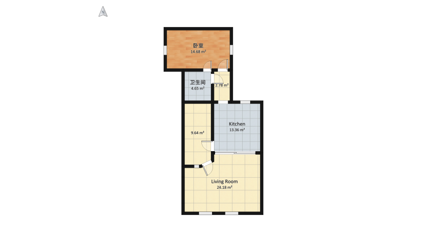 Sherlock Holmes Apartment floor plan 79.22