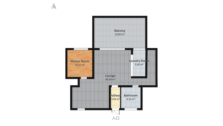 #modern appartement floor plan 101.18