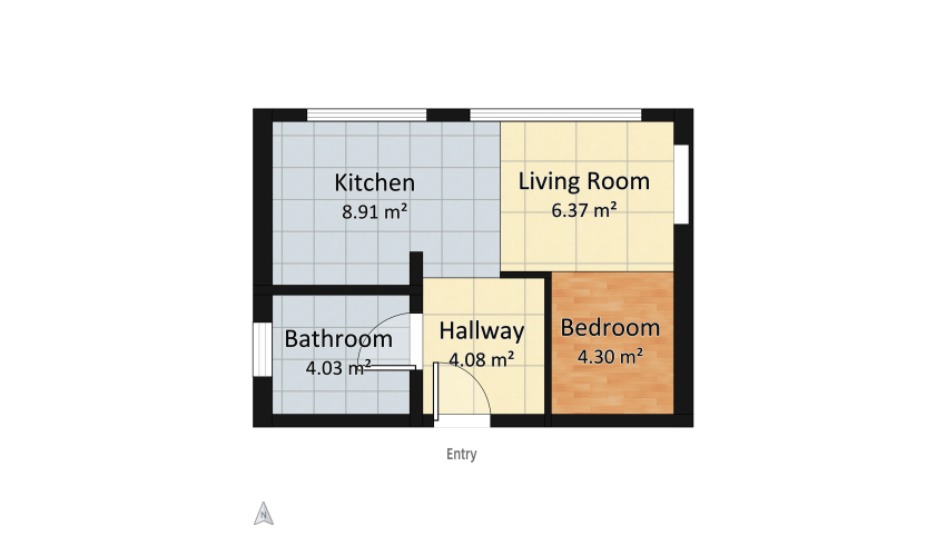 Memphis apartament floor plan 27.69