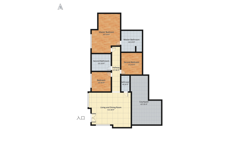 family apartment floor plan 111.65