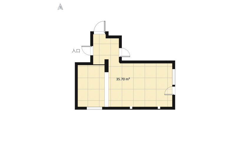 living room with kitchenette floor plan 40.77