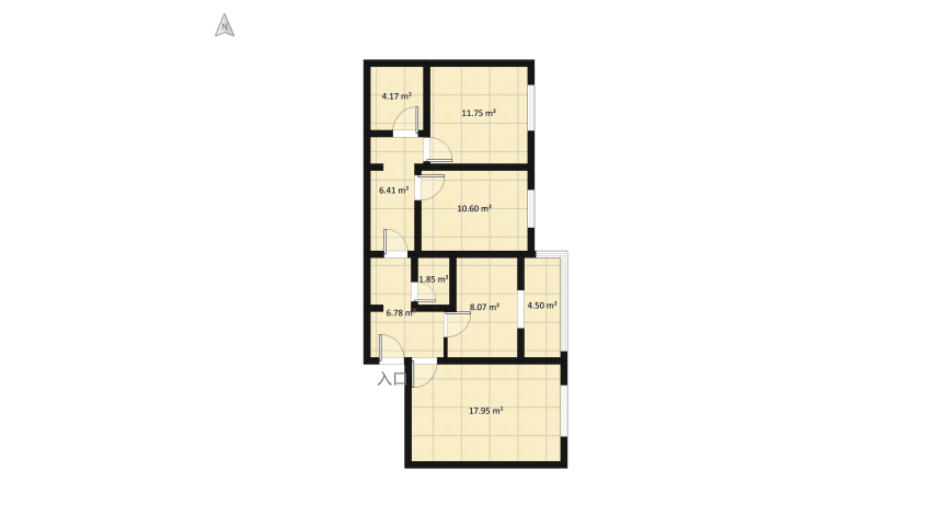 apartament deea floor plan 85.01