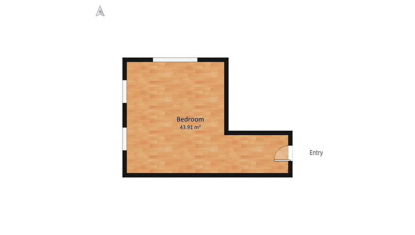 Sypialnia floor plan 47.73