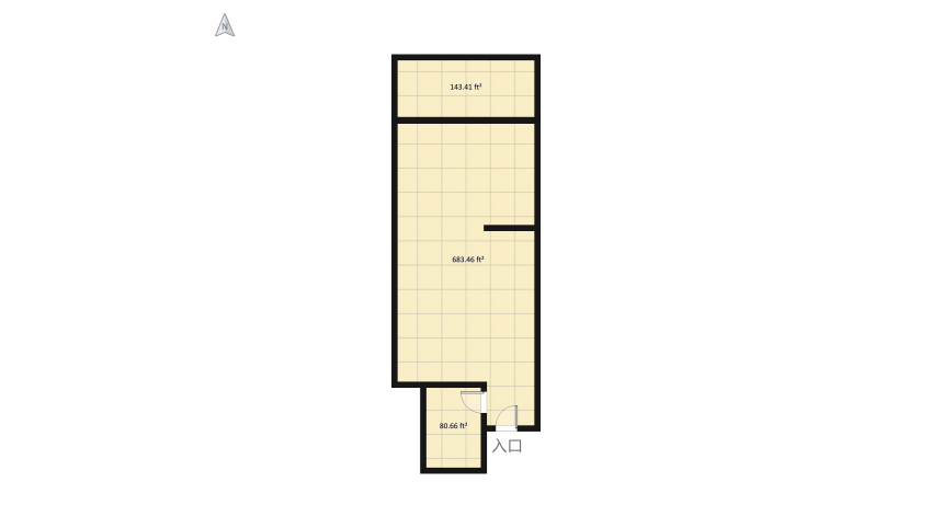 64 SQM 3D floor plan 92.76