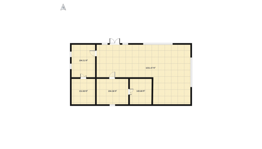 Modern home floor plan 173.75