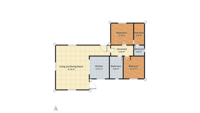 T2 CM - R floor plan 508.87